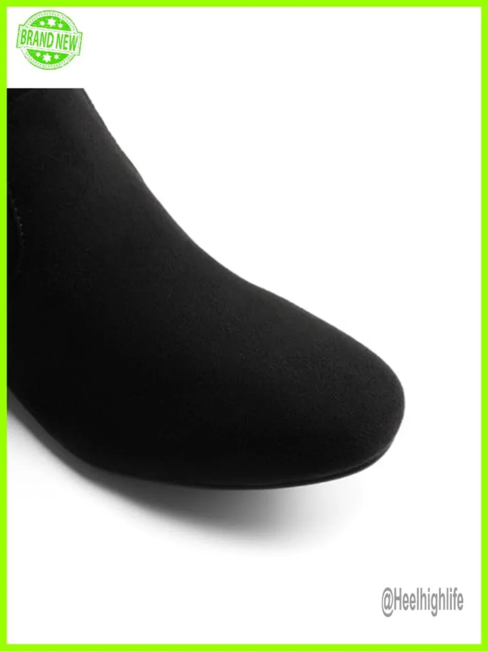 Suede Over The Knee Thigh High Winter Boots with Faux Fur Lining